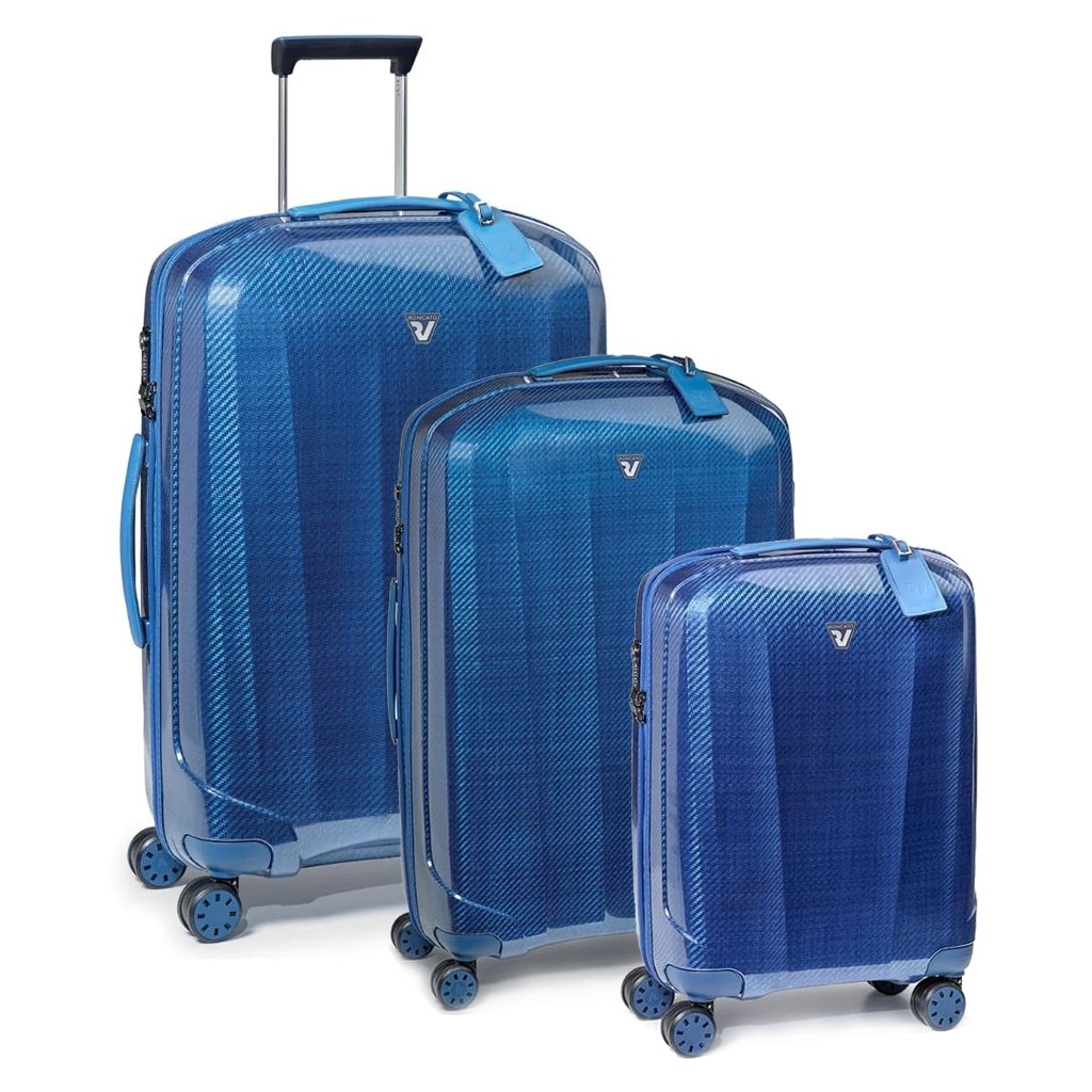 Roncato We Are Glam Hardsided Spinner Suitcase 3Pc Set Blue