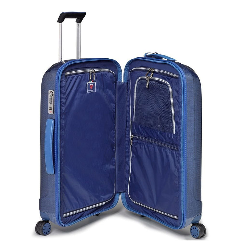Roncato We Are Glam Large 78cm Spinner Suitcase 3kg - Blue - Love Luggage