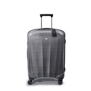 Roncato We Are Glam Medium 70cm Spinner Suitcase 2.7kg - Platinum - Love Luggage