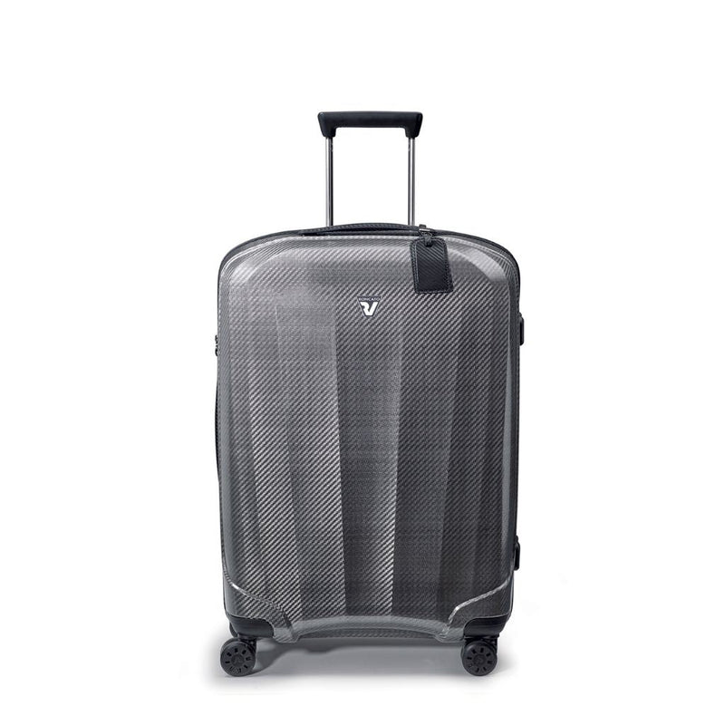 Roncato We Are Glam Medium 70cm Spinner Suitcase 2.7kg - Platinum - Love Luggage