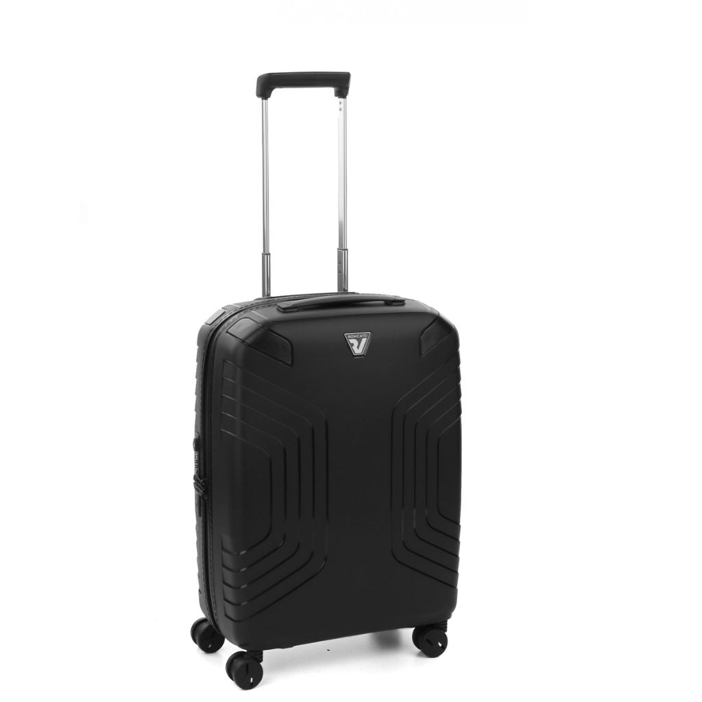 Roncato Ypsilon Carry On 55cm Hardsided Exp Spinner Suitcase Black - Love Luggage