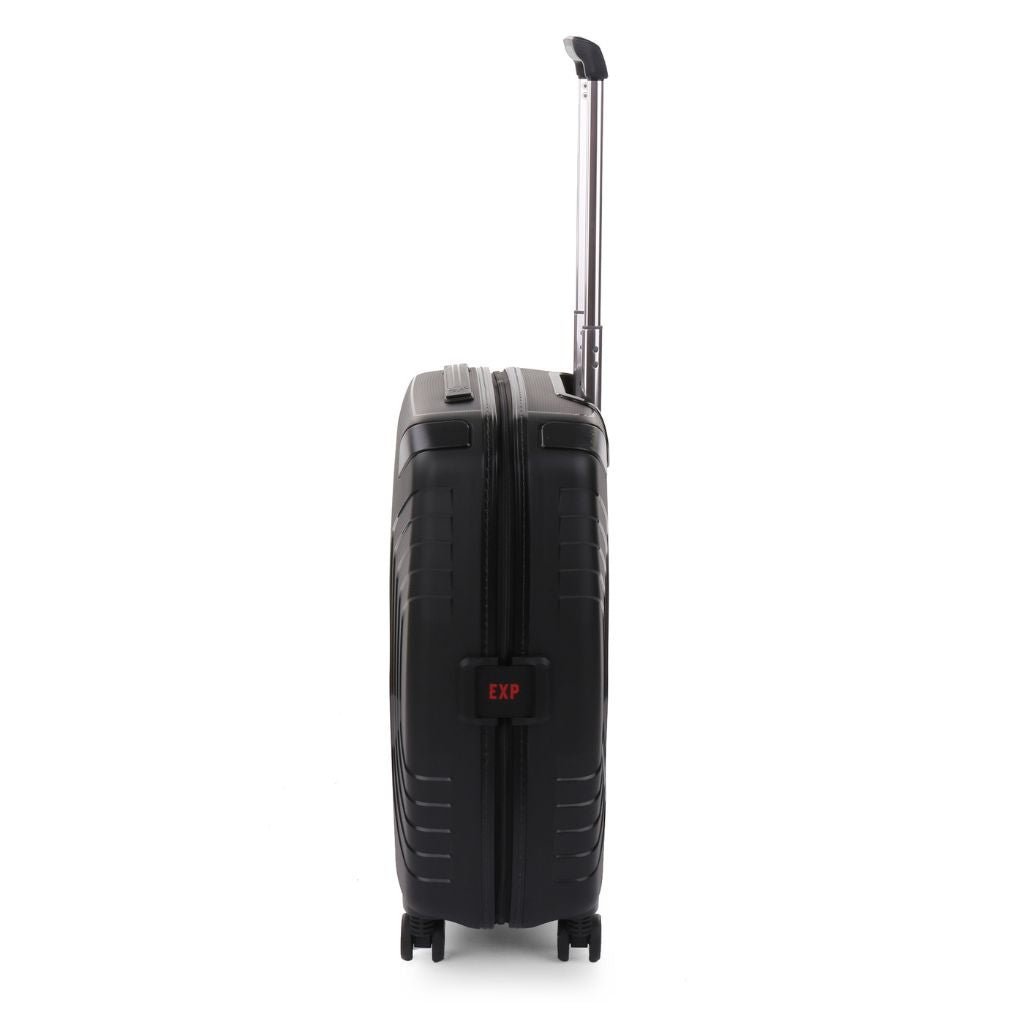 Roncato Ypsilon Carry On 55cm Hardsided Exp Spinner Suitcase Black - Love Luggage
