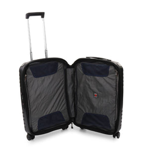 Roncato Ypsilon Carry On 55cm Hardsided Exp Spinner Suitcase Black - Love Luggage