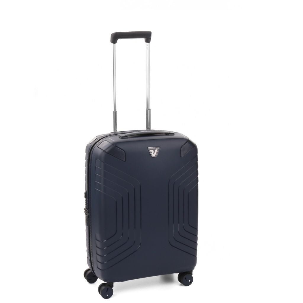 Roncato Ypsilon Carry On 55cm Hardsided Exp Spinner Suitcase Dark Blue - Love Luggage