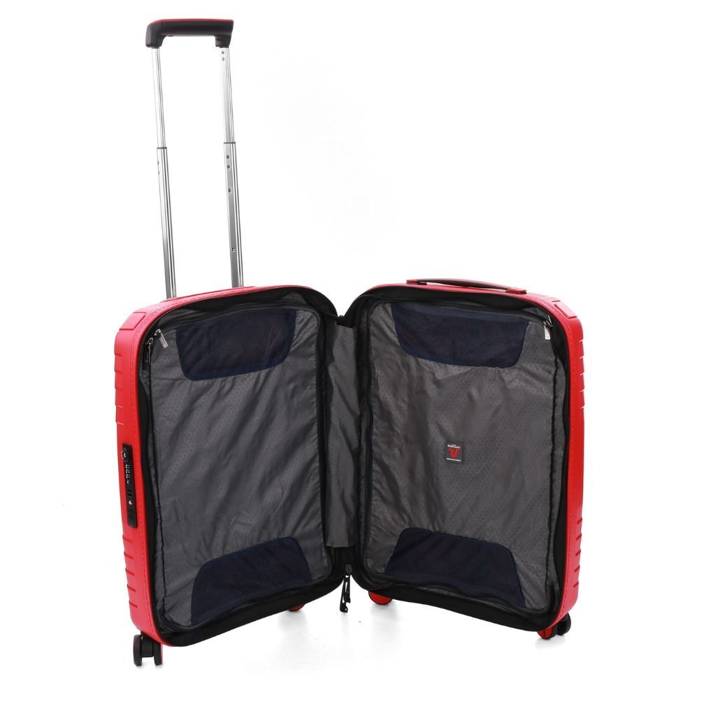 Roncato Ypsilon Carry On 55cm Hardsided Exp Spinner Suitcase Red - Love Luggage