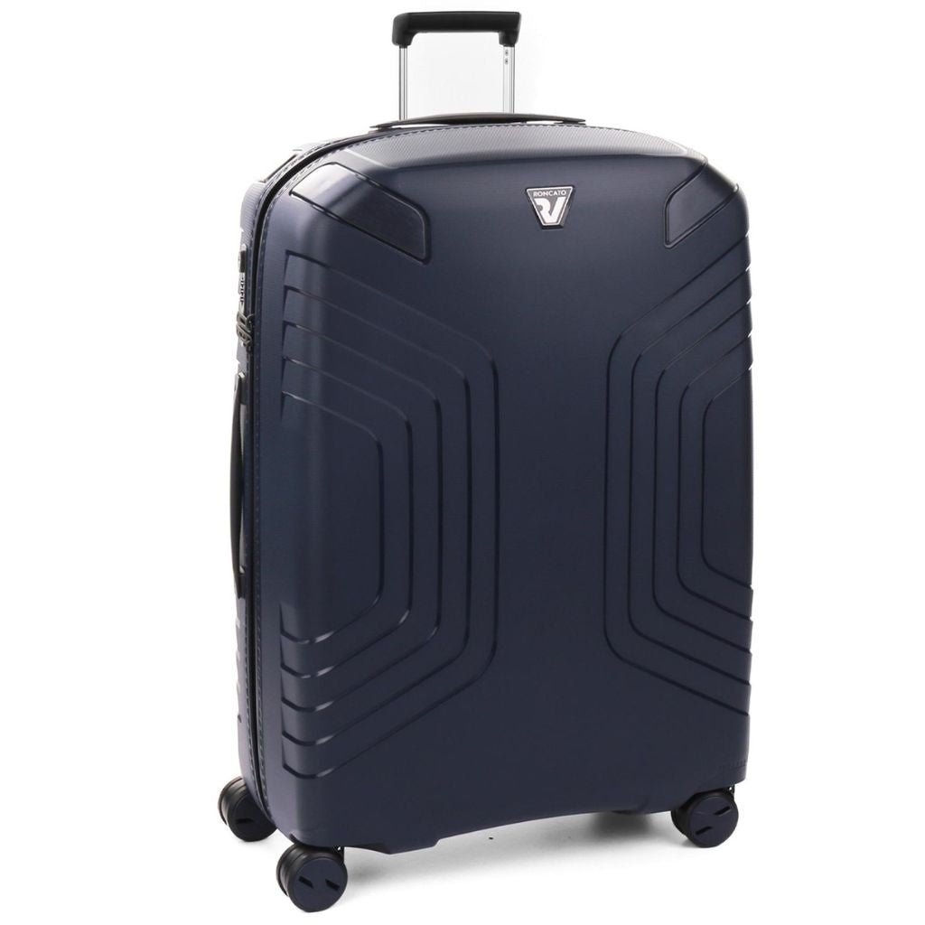 Roncato Ypsilon Hardsided Spinner Suitcase 3pc Set - Dark Blue - Love Luggage