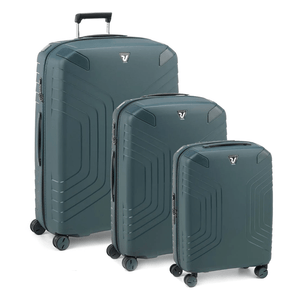 Roncato Ypsilon Hardsided Spinner Suitcase 3pc Set - Green - Love Luggage