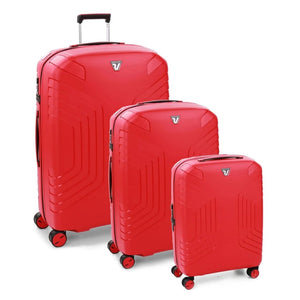 Roncato Ypsilon Hardsided Spinner Suitcase 3pc Set - Red - Love Luggage