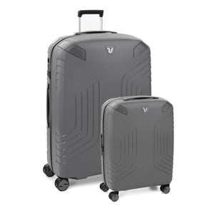 Roncato Ypsilon Hardsided Spinner Suitcase Duo Set - Grey - Love Luggage