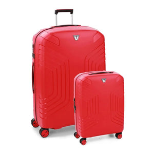 Roncato Ypsilon Hardsided Spinner Suitcase Duo Set - Red - Love Luggage