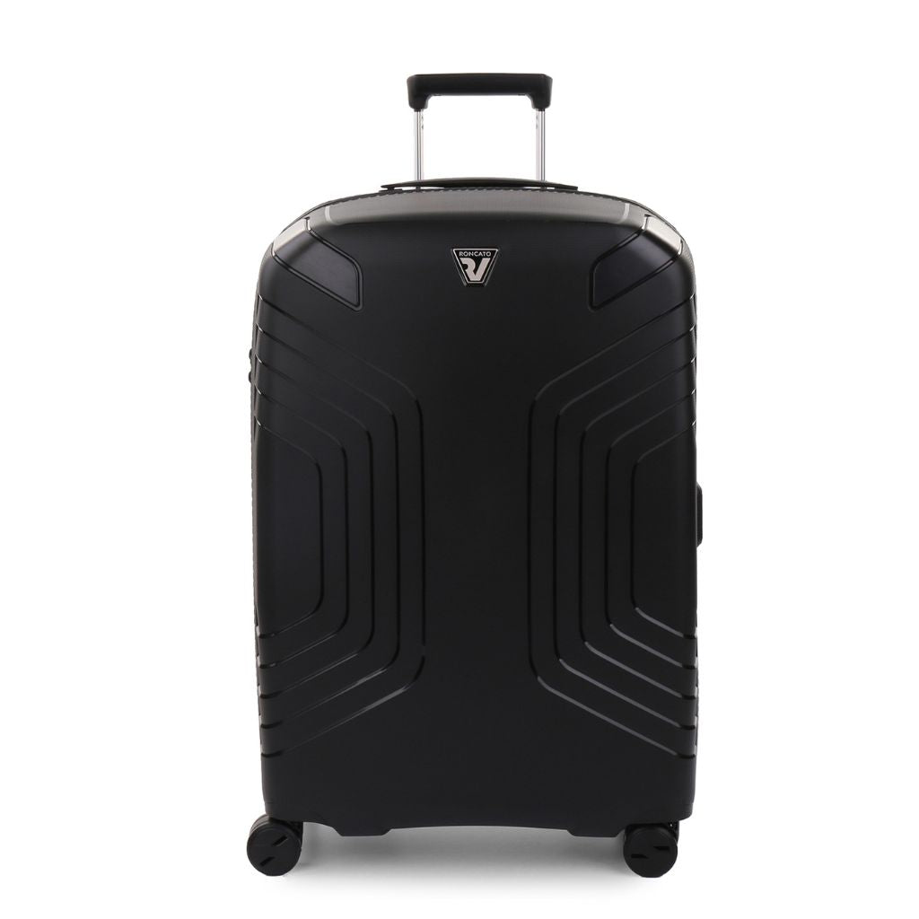 Roncato Ypsilon Large 78cm Hardsided Exp Spinner Suitcase Black - Love Luggage