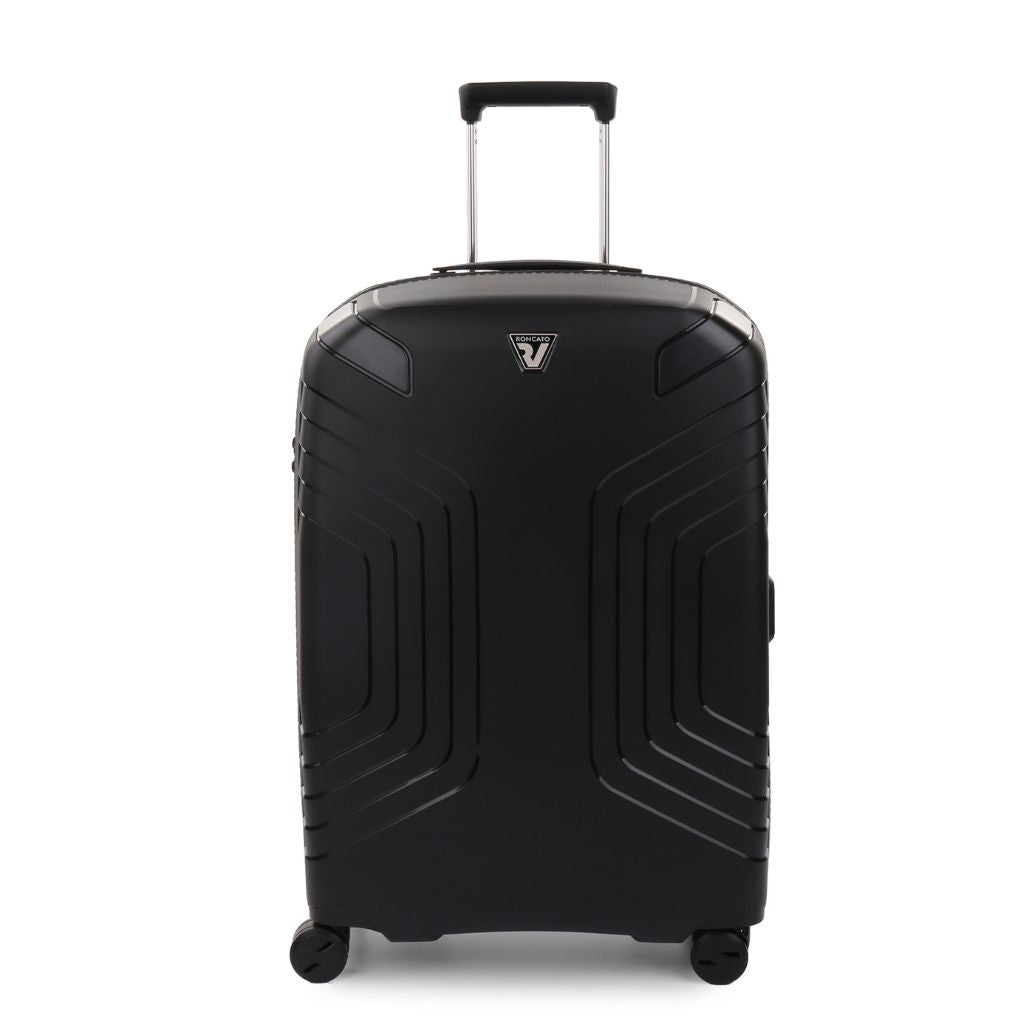 Roncato Ypsilon Medium 69cm Hardsided Exp Spinner Suitcase Black - Love Luggage