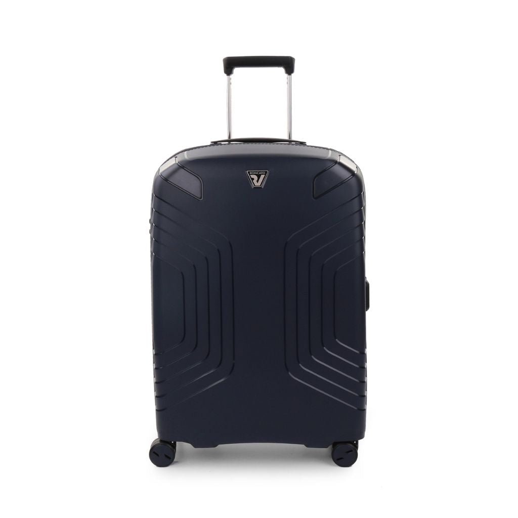 Roncato Ypsilon Medium 69cm Hardsided Exp Spinner Suitcase Dark Blue - Love Luggage