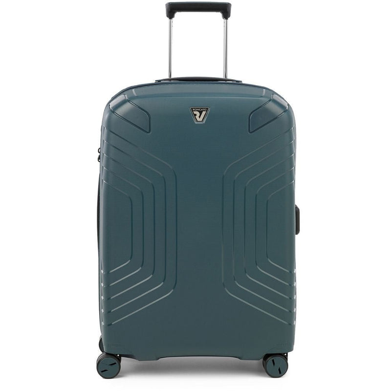 Roncato Ypsilon Medium 69cm Hardsided Exp Spinner Suitcase Green - Love Luggage