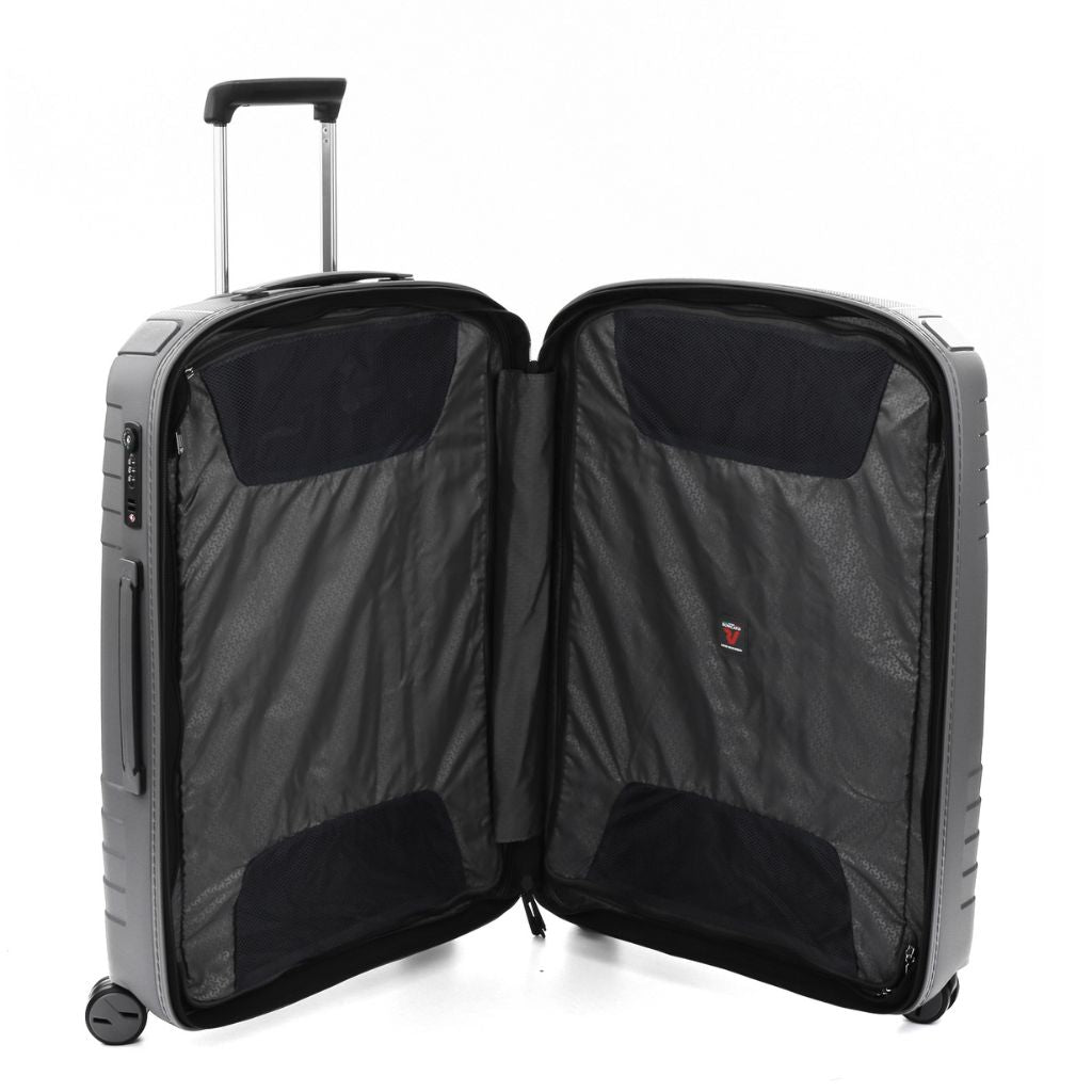 Roncato Ypsilon Medium 69cm Hardsided Exp Spinner Suitcase Grey - Love Luggage