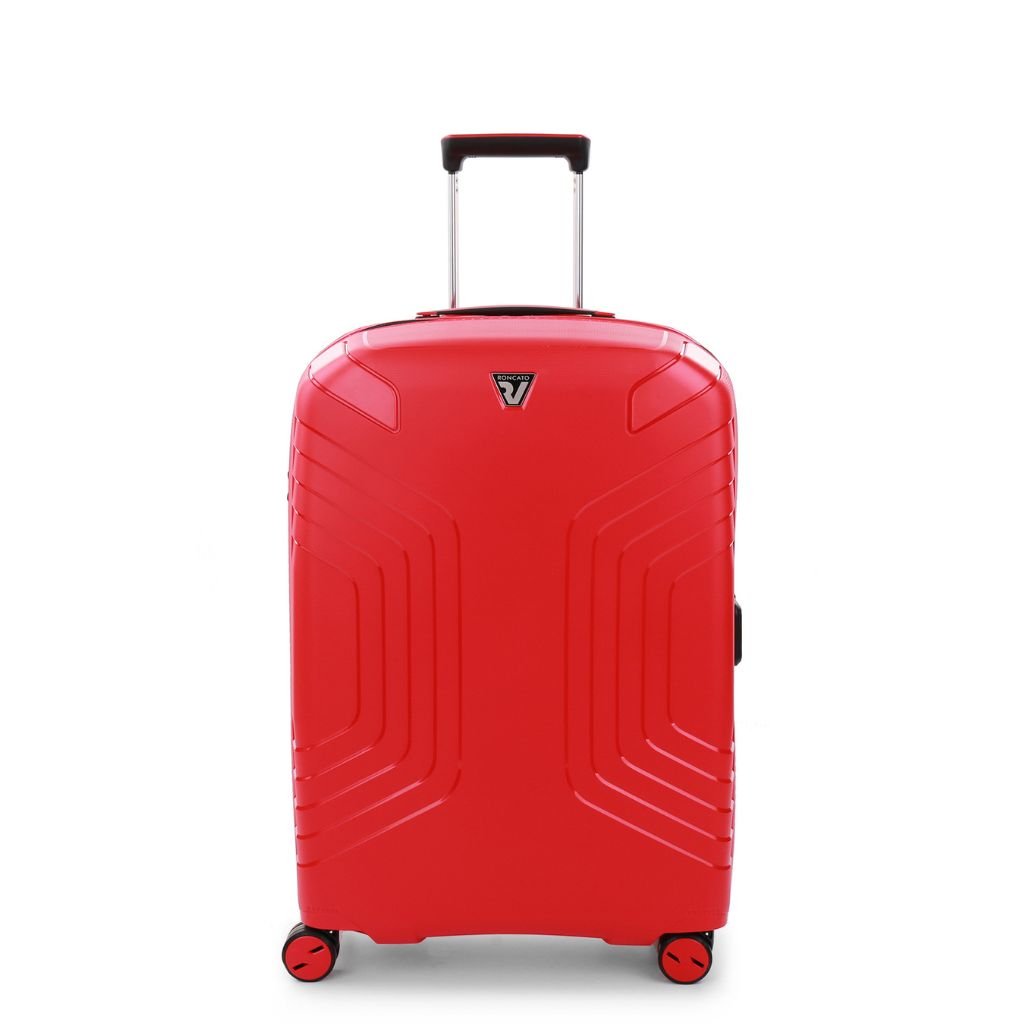 Roncato Ypsilon Medium 69cm Hardsided Exp Spinner Suitcase Red - Love Luggage