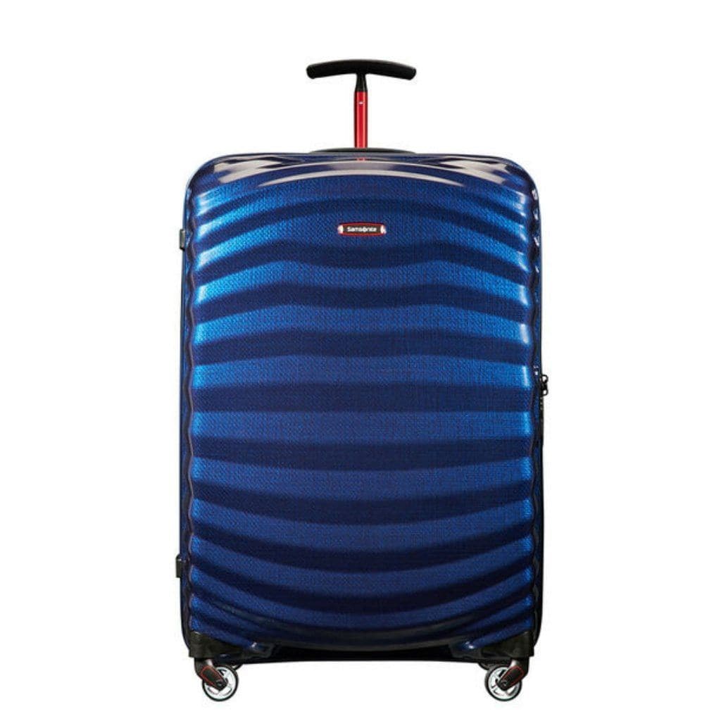 Samsonite Lite-Shock Sports Medium 75cm Hardsided Suitcase - Nautical Blue/Red - Love Luggage