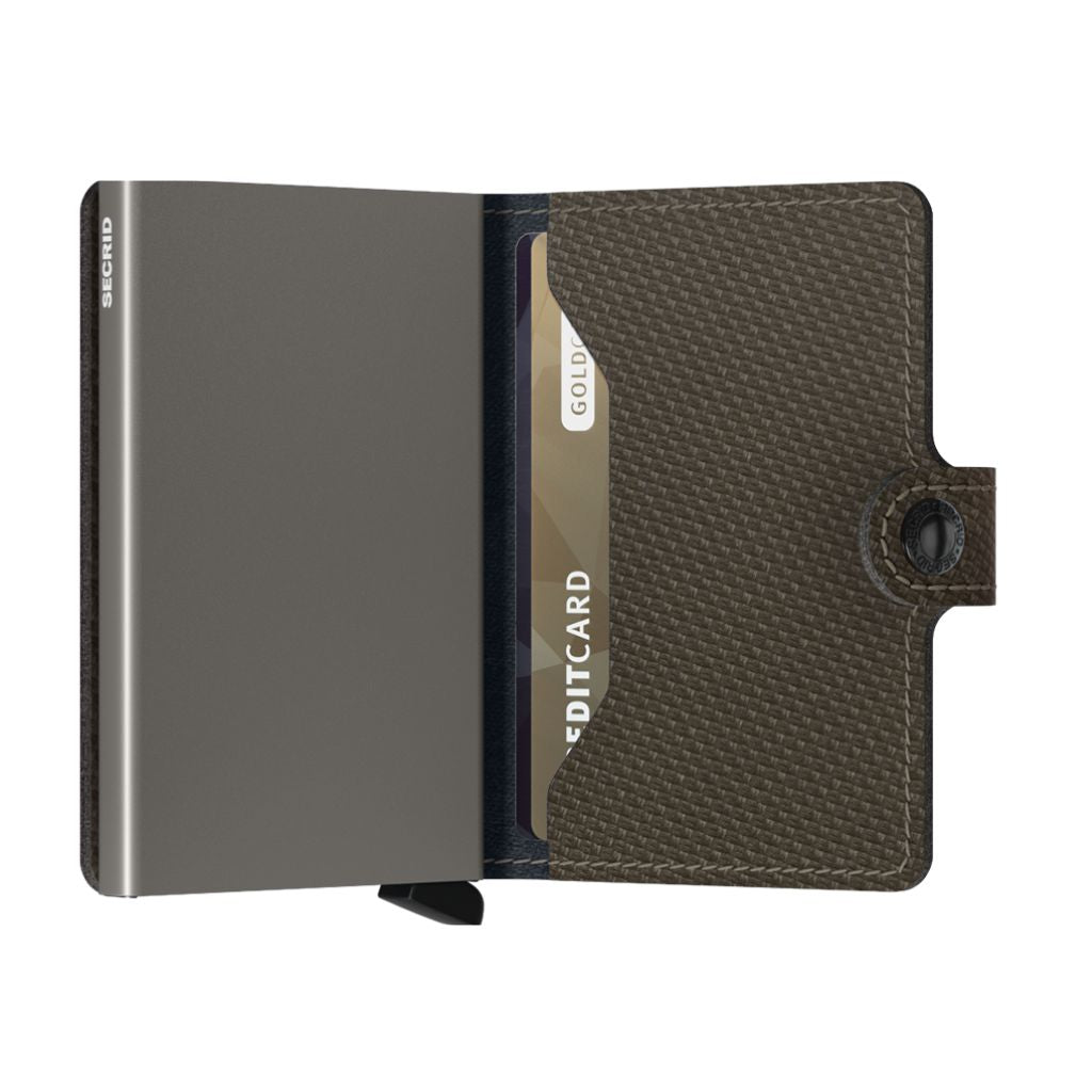 Secrid Miniwallet - Carbon Khaki - Love Luggage