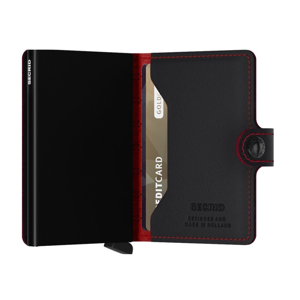 Secrid Miniwallet Fuel Black - Red - Love Luggage
