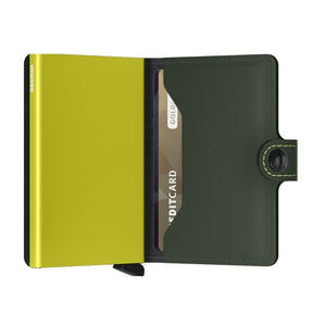 Secrid Miniwallet Matte Green & Lime - Love Luggage