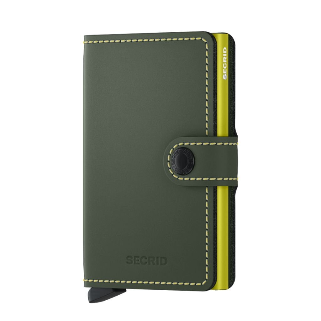 Secrid Miniwallet Matte Green & Lime - Love Luggage