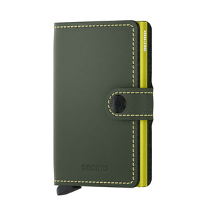 Secrid Miniwallet Matte Green & Lime - Love Luggage