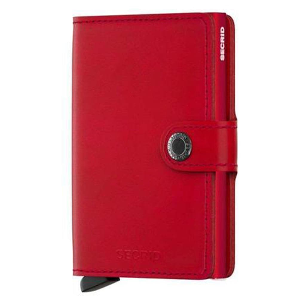 Secrid Miniwallet - Red - Red Leather - Love Luggage