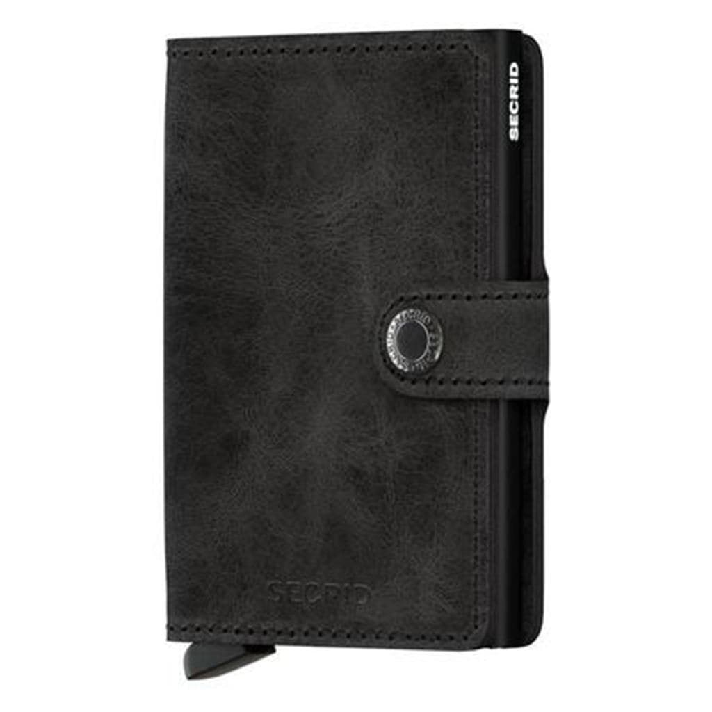 Secrid Miniwallet - Vintage Black Leather - Love Luggage