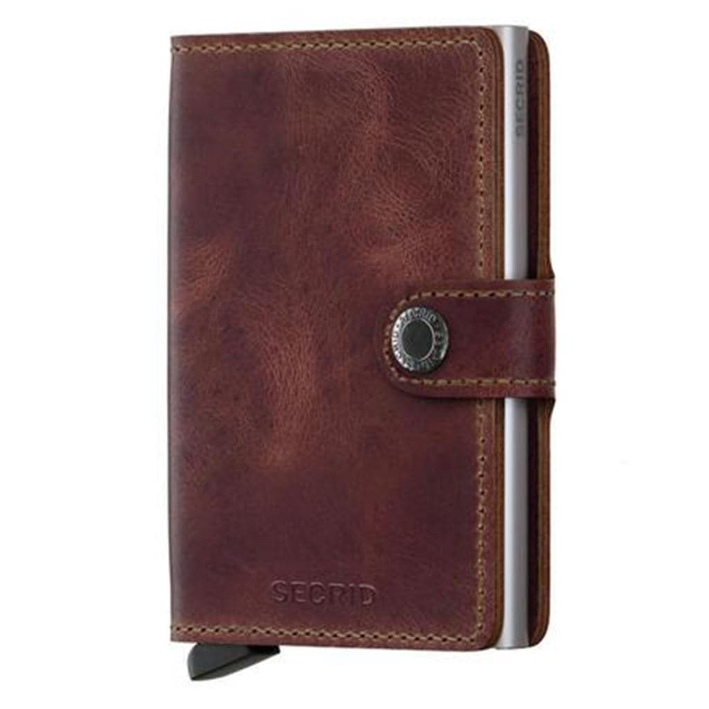 Secrid Miniwallet - Vintage Brown Leather - Love Luggage