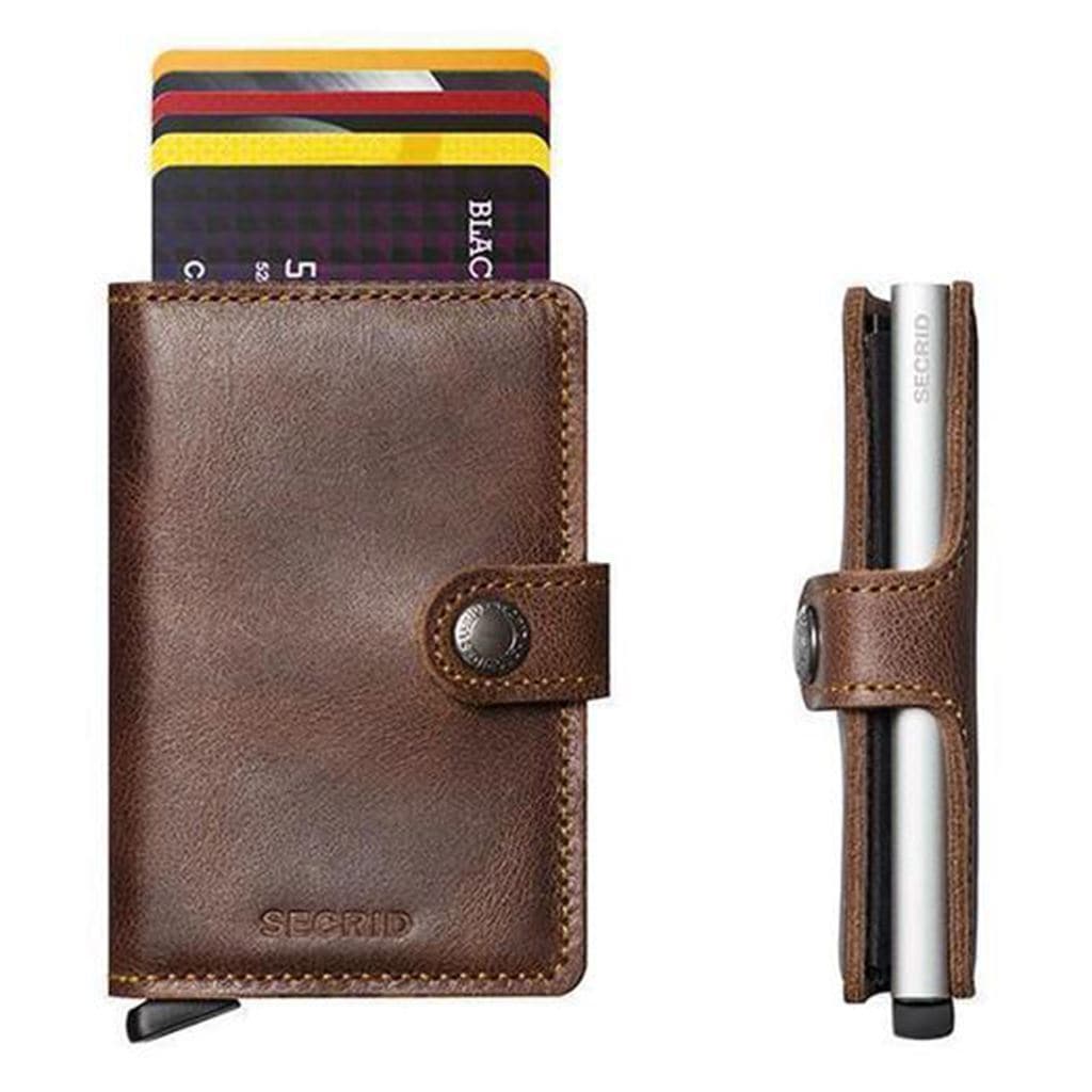 Secrid Miniwallet - Vintage Brown Leather - Love Luggage