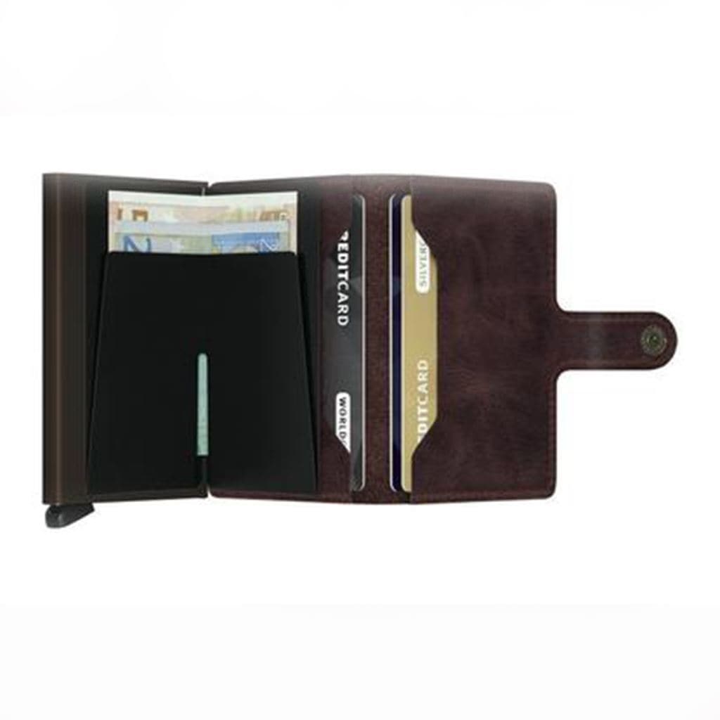 Secrid Miniwallet - Vintage Chocolate Leather - Love Luggage