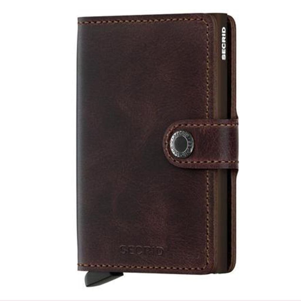 Secrid Miniwallet - Vintage Chocolate Leather - Love Luggage