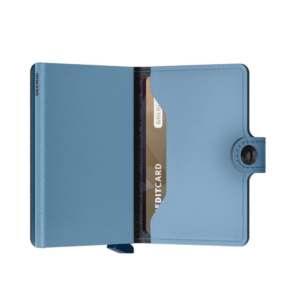 Secrid Miniwallet Yard Powder Sky Blue Non Leather - Love Luggage