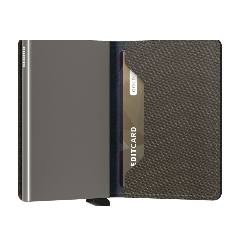 Secrid Slimwallet - Carbon Khaki - Love Luggage