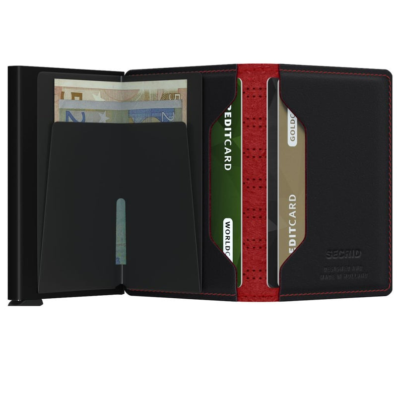 Secrid Slimwallet Fuel Black - Red - Love Luggage
