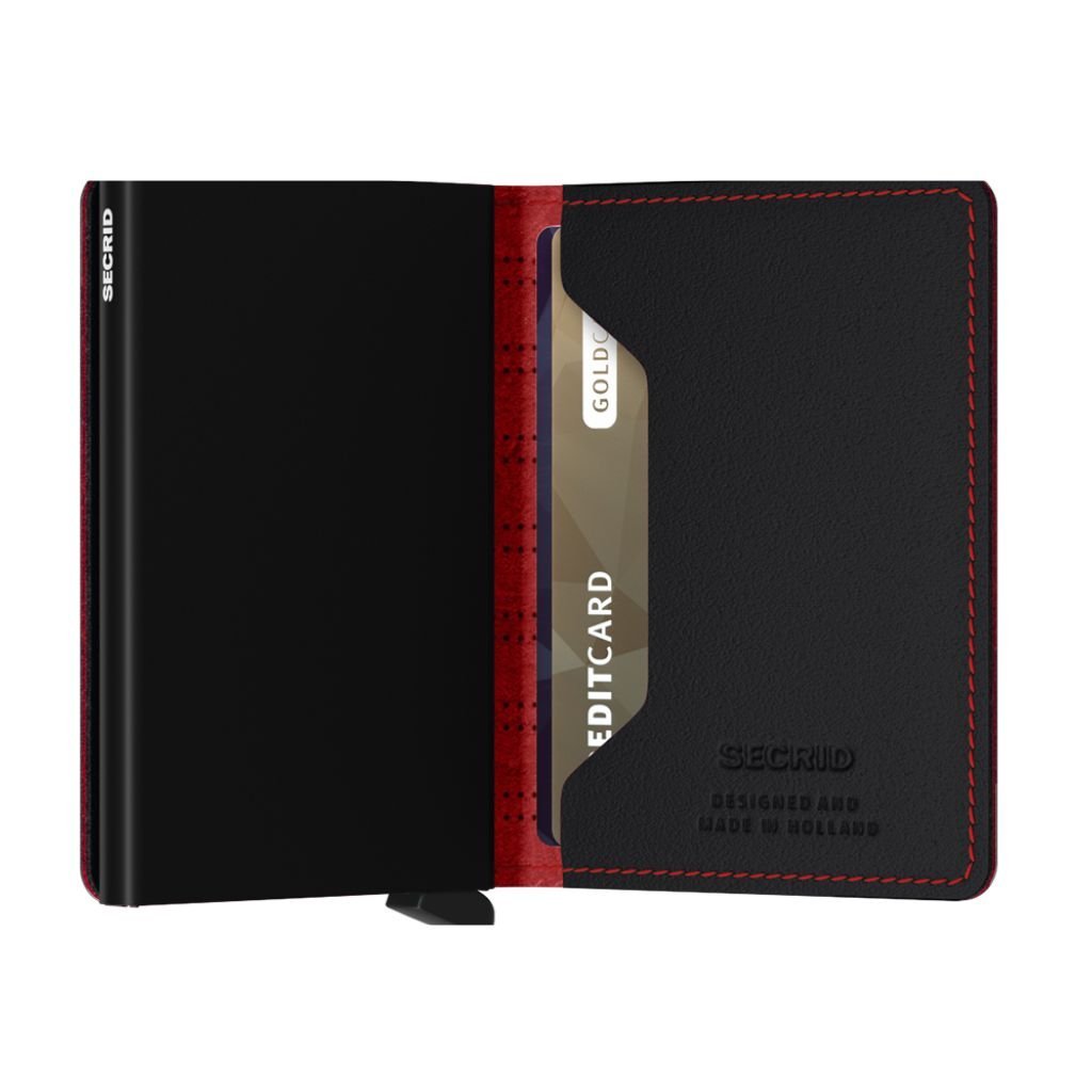Secrid Slimwallet Fuel Black - Red - Love Luggage