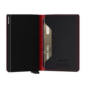 Secrid Slimwallet Fuel Black - Red - Love Luggage