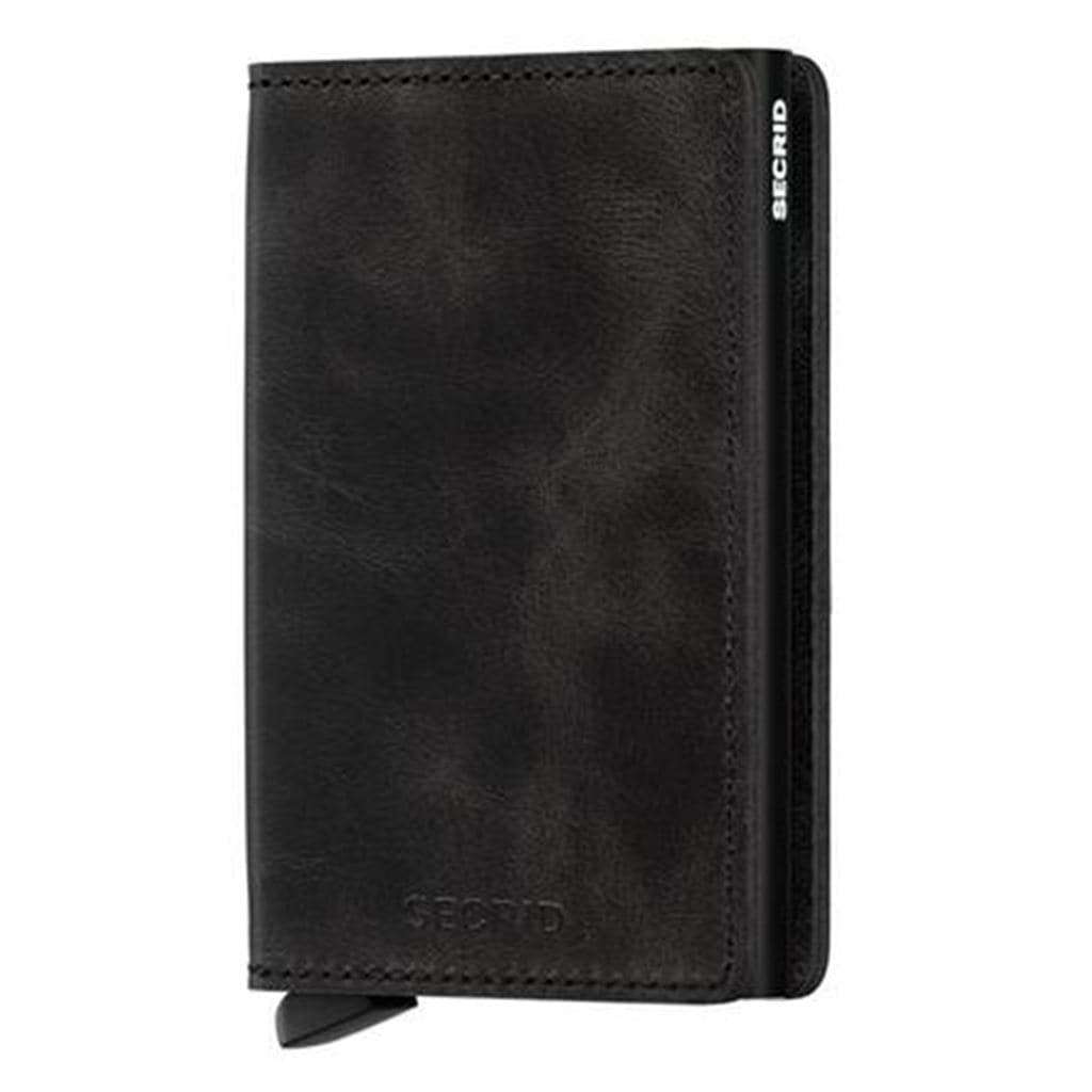 Secrid Slimwallet - Vintage Black Leather - Love Luggage