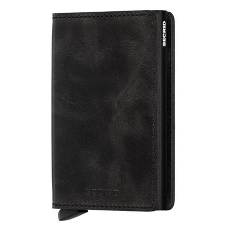 Secrid Slimwallet - Vintage Black Leather - Love Luggage