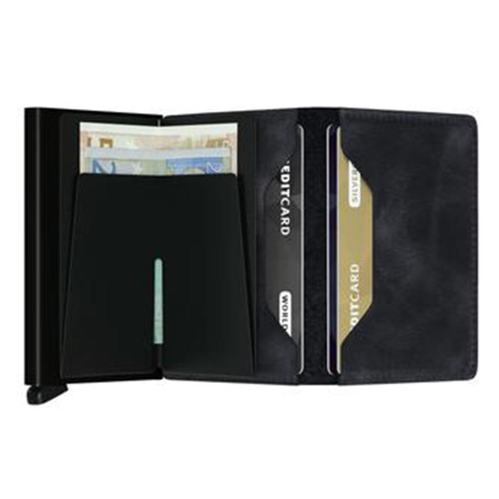 Secrid Slimwallet - Vintage Black Leather - Love Luggage