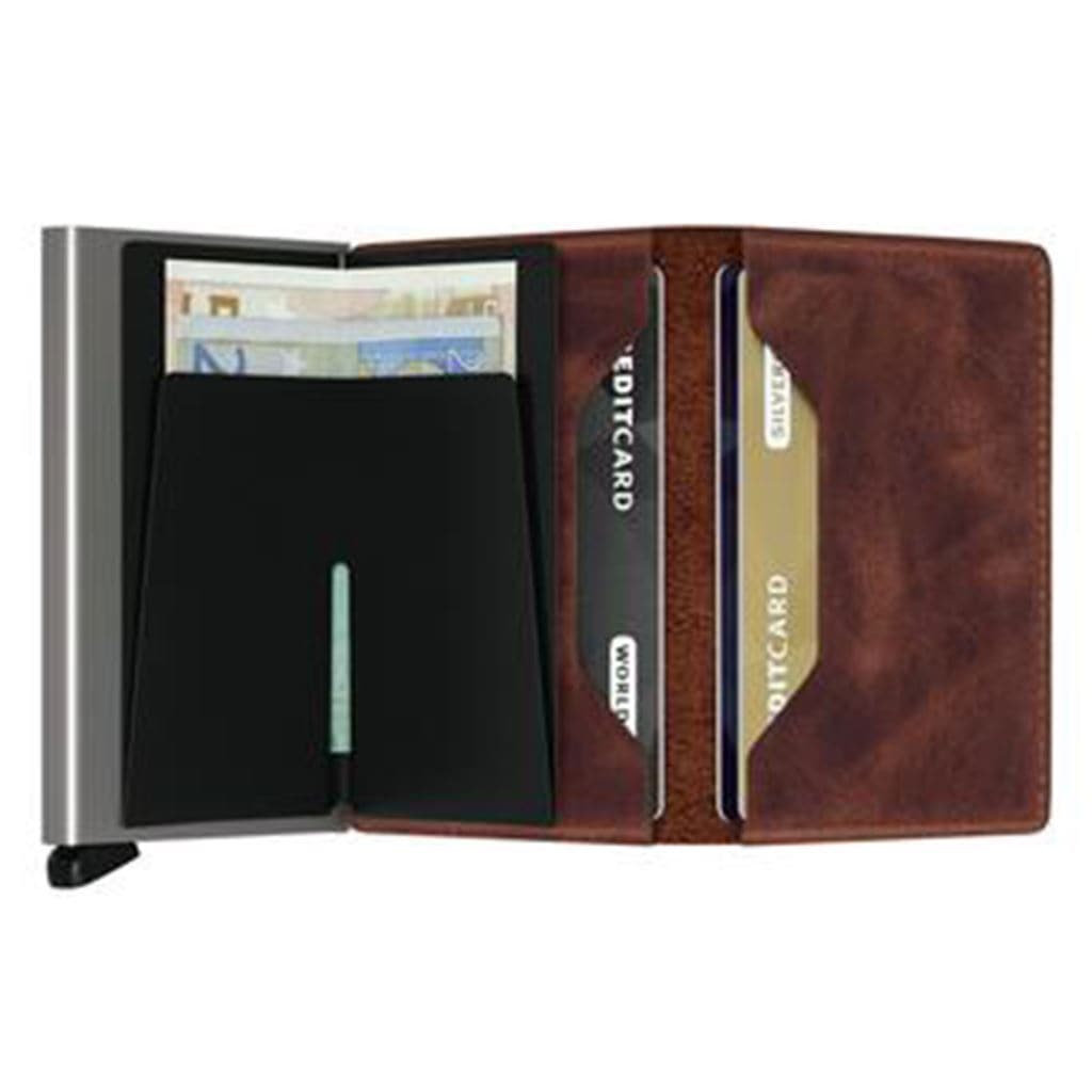 Secrid Slimwallet - Vintage Brown Leather - Love Luggage