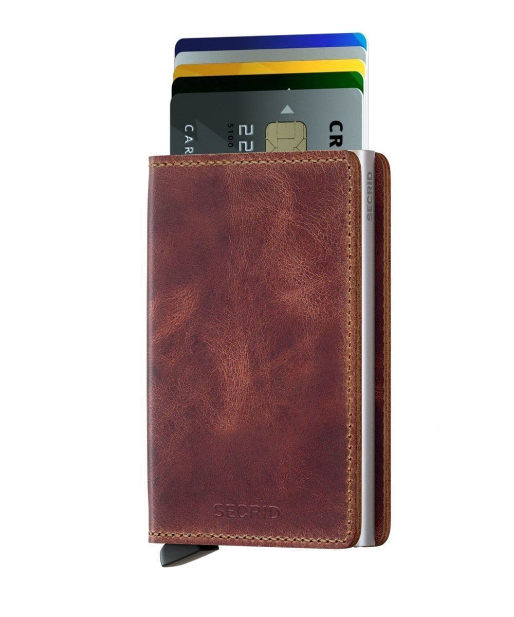 Secrid Slimwallet - Vintage Brown Leather - Love Luggage