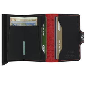 Secrid Twinwallet Fuel Black - Red - Love Luggage