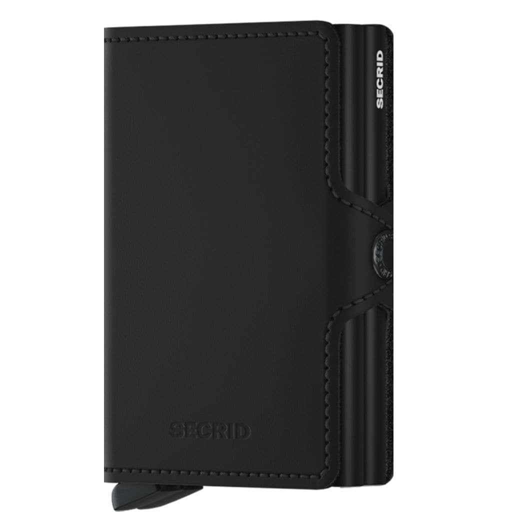 Secrid Twinwallet - Matte Black Leather - Love Luggage