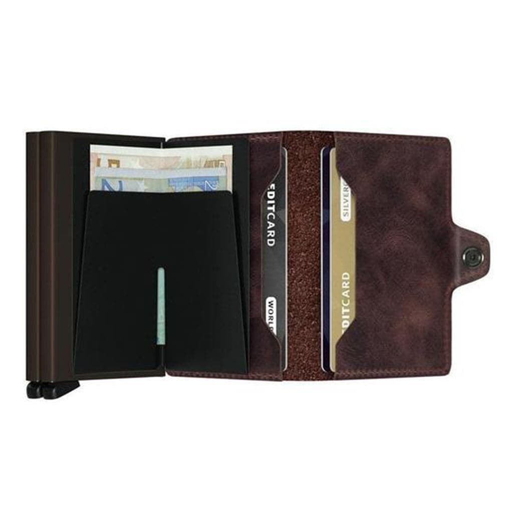 Secrid Twinwallet - Vintage Chocolate Leather - Love Luggage