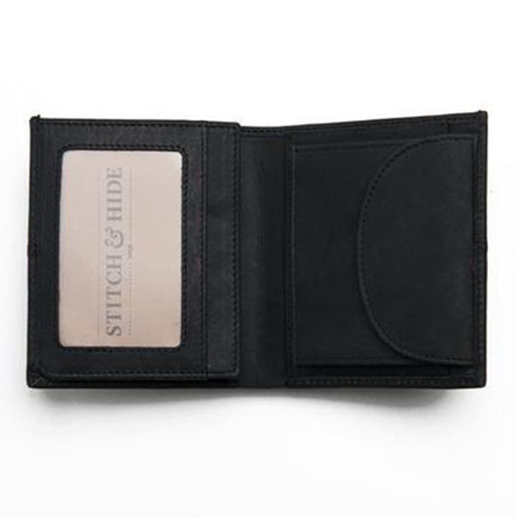 Stitch & Hide Bernard Wallet - Black - Love Luggage