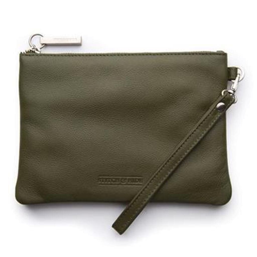 Stitch & Hide Cassie Clutch - Olive - Love Luggage