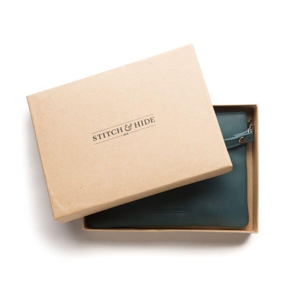 Stitch & Hide Cassie Clutch - Teal - Love Luggage
