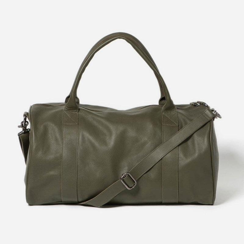 Stitch & Hide Globe Weekender Leather Duffel - Love Luggage