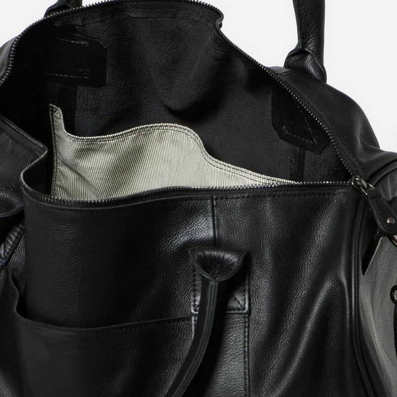 Stitch & Hide Globe Weekender Leather Duffel - Love Luggage